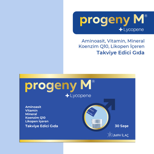 Progeny M®+Lycopene / Sperm Sayısı, Konsantrasyonu ve Hareketliliğine Katkıda Bulunan Vitamin ve Mineralleri İçeren Gıda Takviyesi