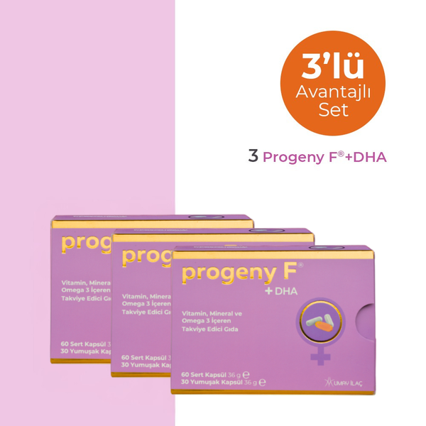 Progeny F®+DHA - 3'lü Avantajlı Set