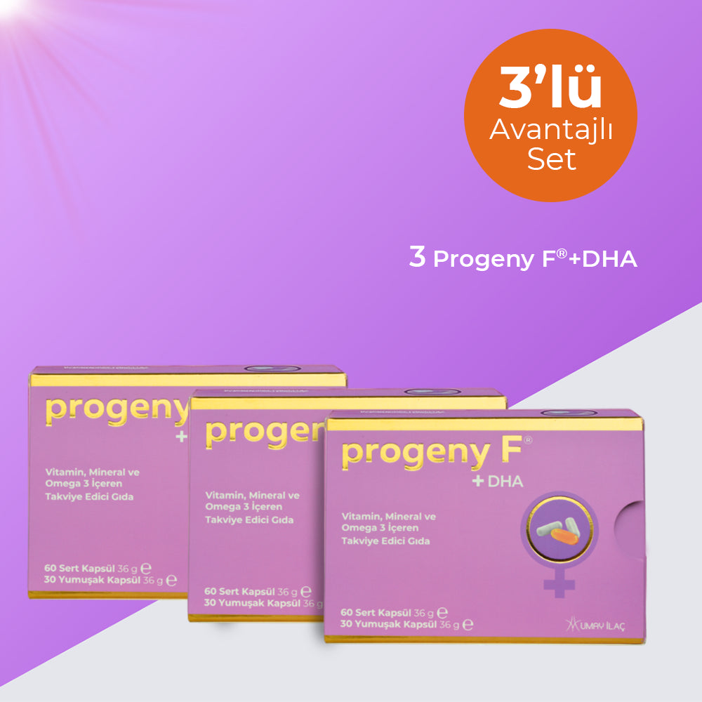 Progeny F®+DHA - 3'lü Avantajlı Set