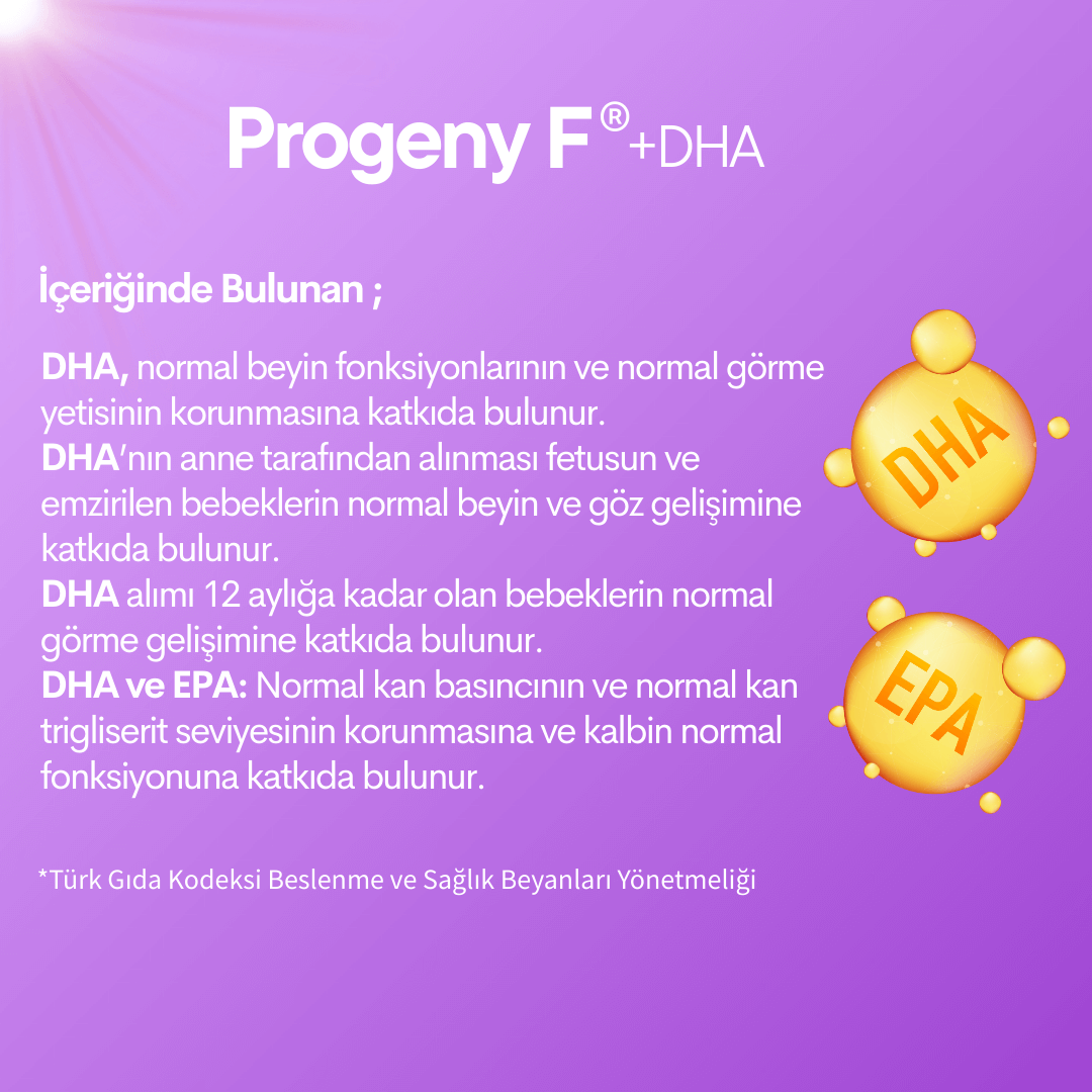 Bebeğe Hazırlık Paketi (3 Aylık)- 6 Kutu Progeny M®+Lycopene &  3 Kutu Progeny F®+DHA