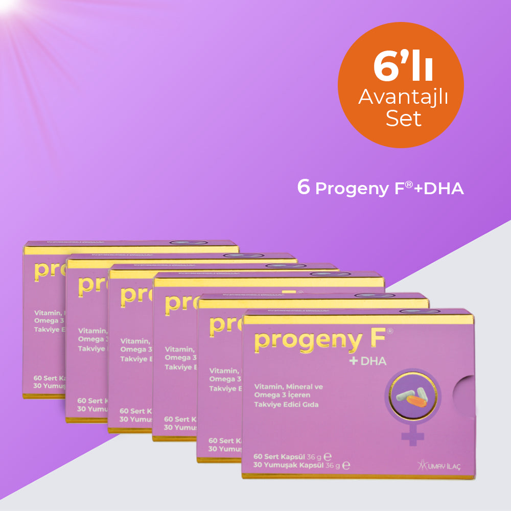 Progeny F®+DHA - 6'lı Avantajlı Set