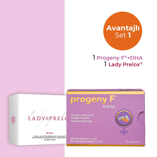 Avantajlı Set 1 - Progeny F®+DHA & Lady Prelox®